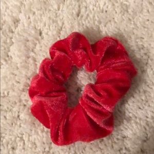 red scrunchie